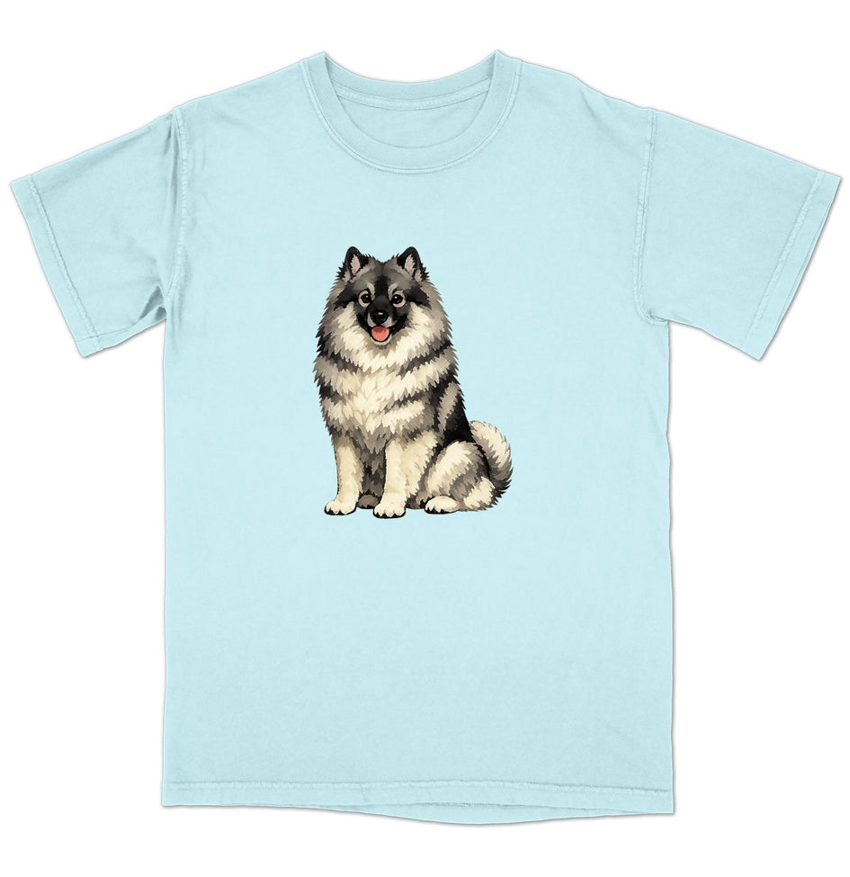 Watercolor Keeshond Adult Unisex T-Shirt
