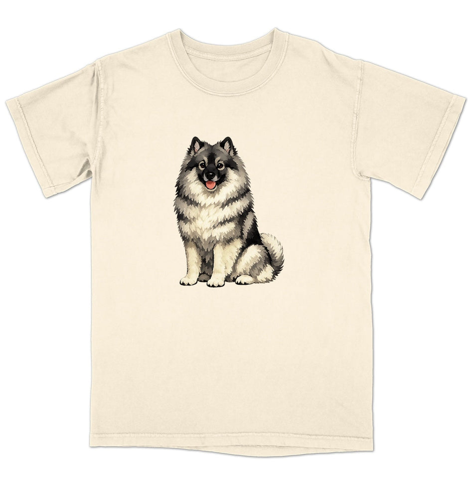 Watercolor Keeshond Adult Unisex T-Shirt