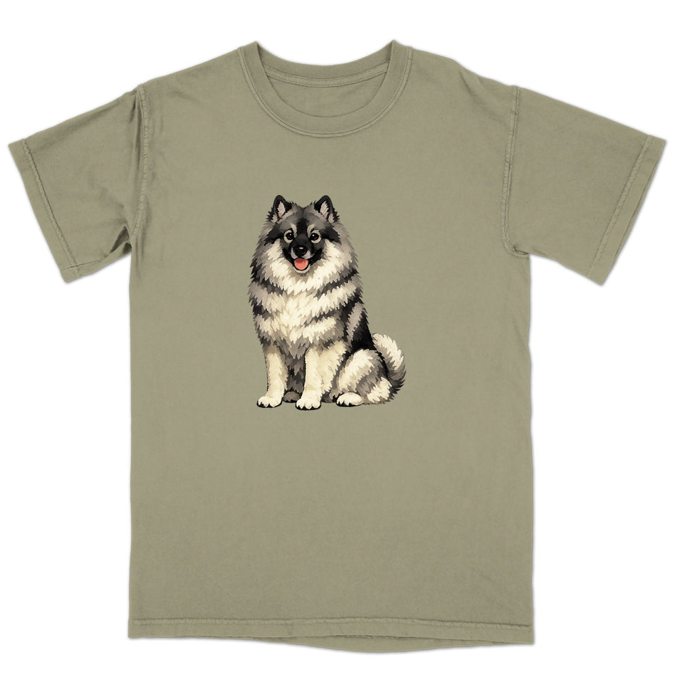 Watercolor Keeshond Adult Unisex T-Shirt