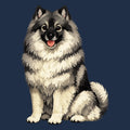 Watercolor Keeshond Adult Unisex T-Shirt