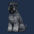Watercolor Kerry Blue Terrier Adult Unisex T-Shirt