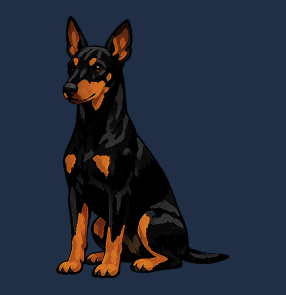 Watercolor Manchester Terrier Adult Unisex T-Shirt