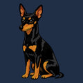 Watercolor Toy Manchester Terrier Adult Unisex T-Shirt