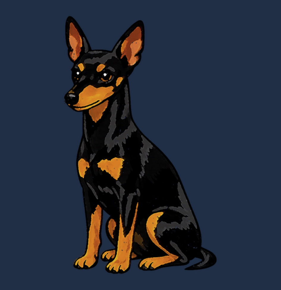 Watercolor Toy Manchester Terrier Adult Unisex T-Shirt