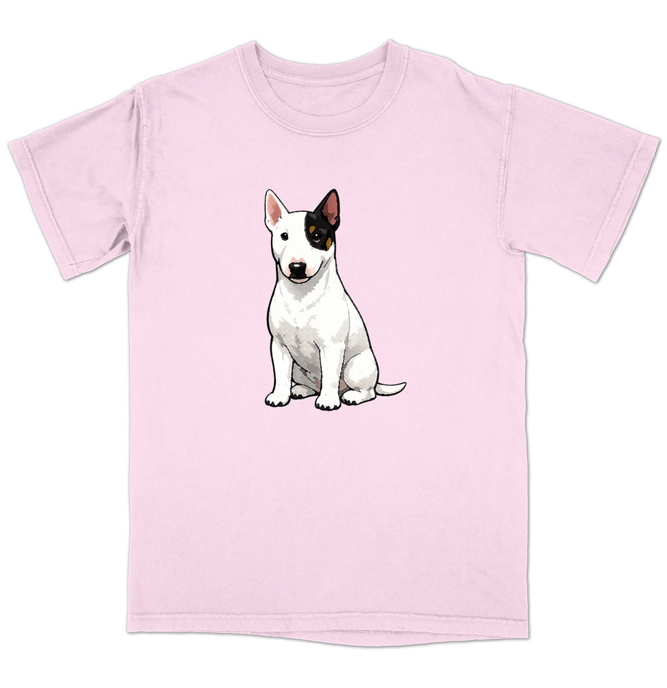 Watercolor Miniature Bull Terrier Adult Unisex T-Shirt