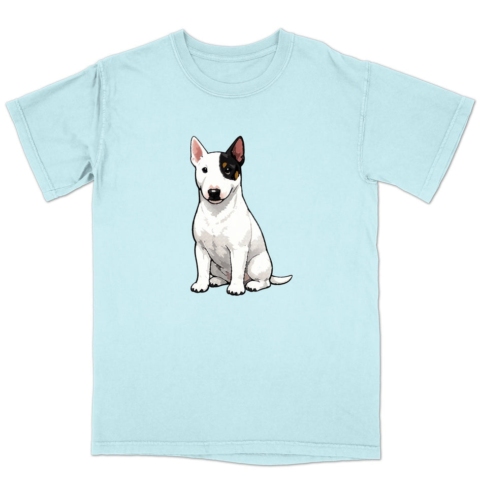 Watercolor Miniature Bull Terrier Adult Unisex T-Shirt