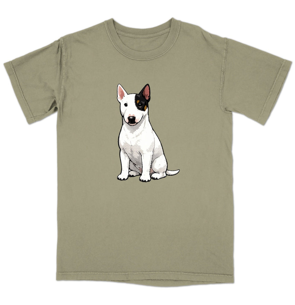Watercolor Miniature Bull Terrier Adult Unisex T-Shirt