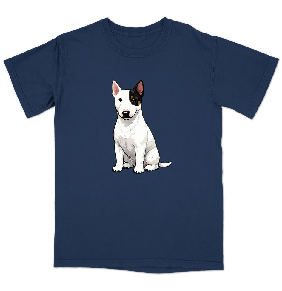 Watercolor Miniature Bull Terrier Adult Unisex T-Shirt