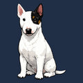 Watercolor Miniature Bull Terrier Adult Unisex T-Shirt