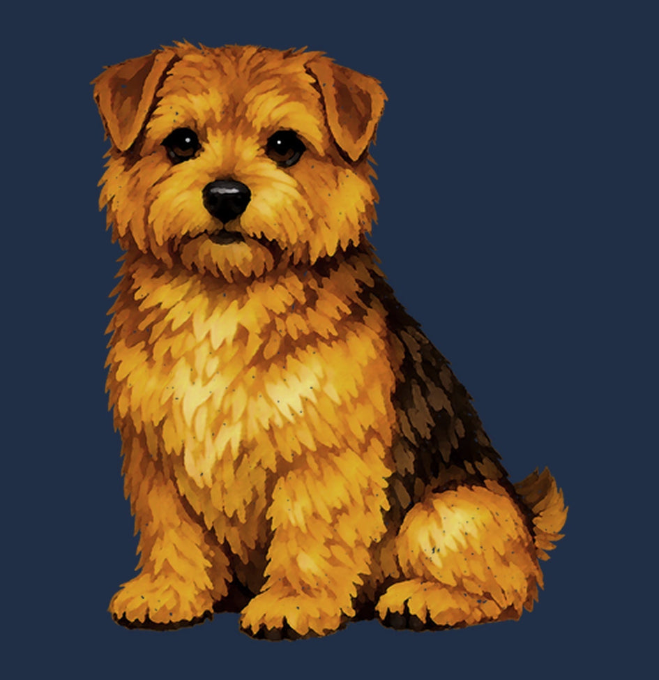 Watercolor Norfolk Terrier Adult Unisex T-Shirt