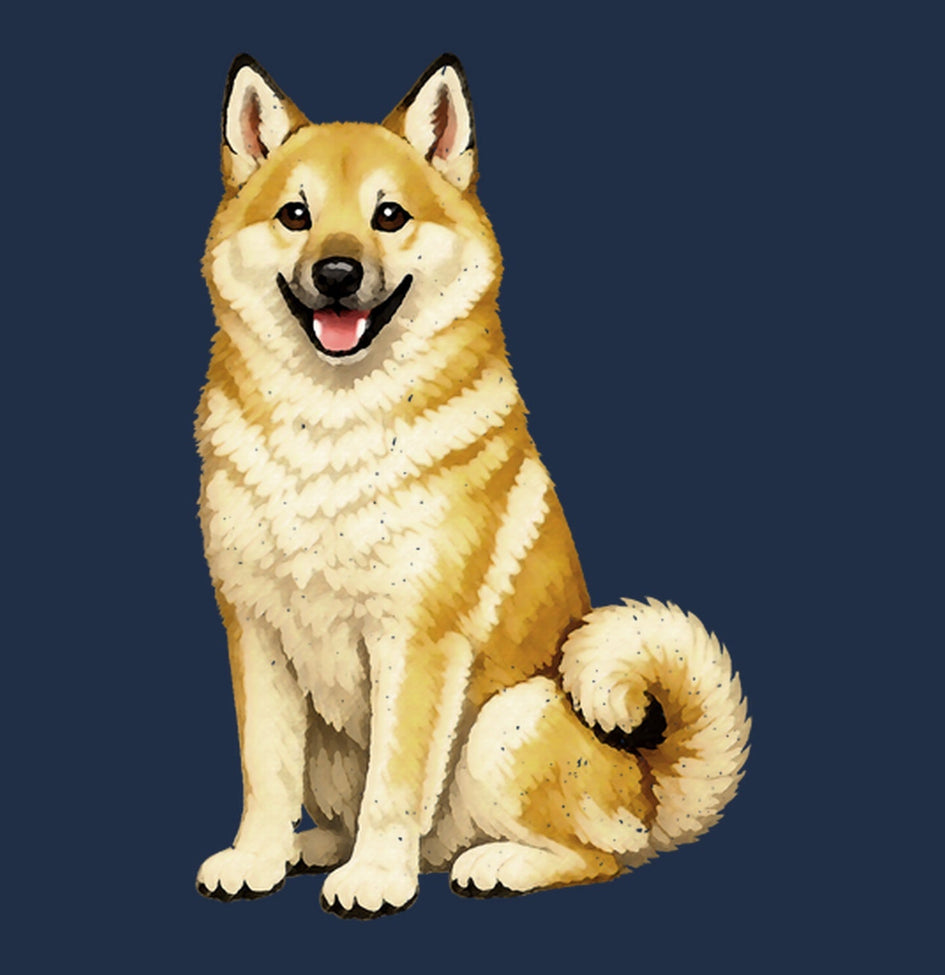 Watercolor Norwegian Buhund Adult Unisex T-Shirt