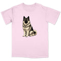 Watercolor Norwegian Elkhound Adult Unisex T-Shirt