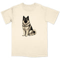 Watercolor Norwegian Elkhound Adult Unisex T-Shirt
