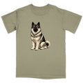 Watercolor Norwegian Elkhound Adult Unisex T-Shirt