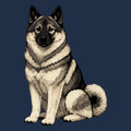 Watercolor Norwegian Elkhound Adult Unisex T-Shirt