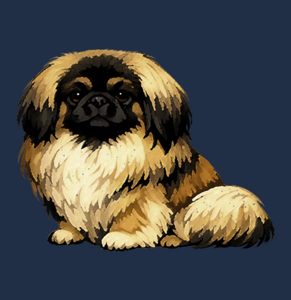 Watercolor Design Pekingese Adult Unisex T-Shirt
