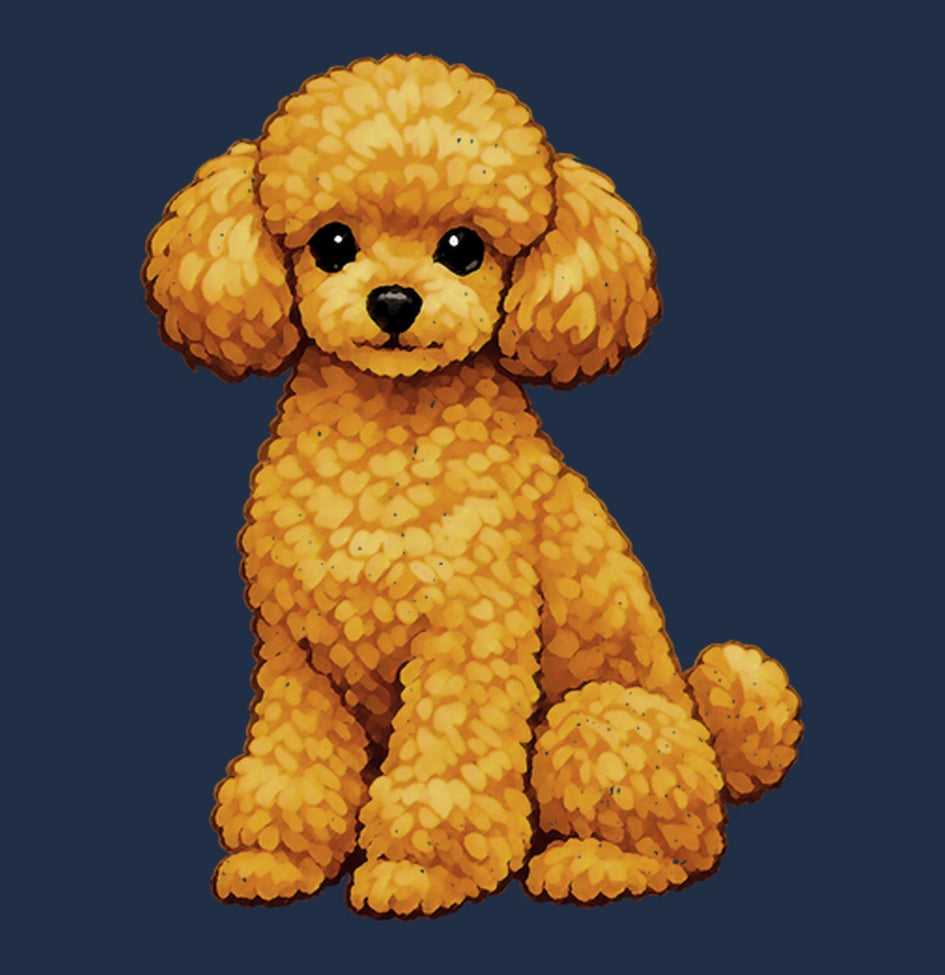 Watercolor Design Toy Poodle Adult Unisex T-Shirt