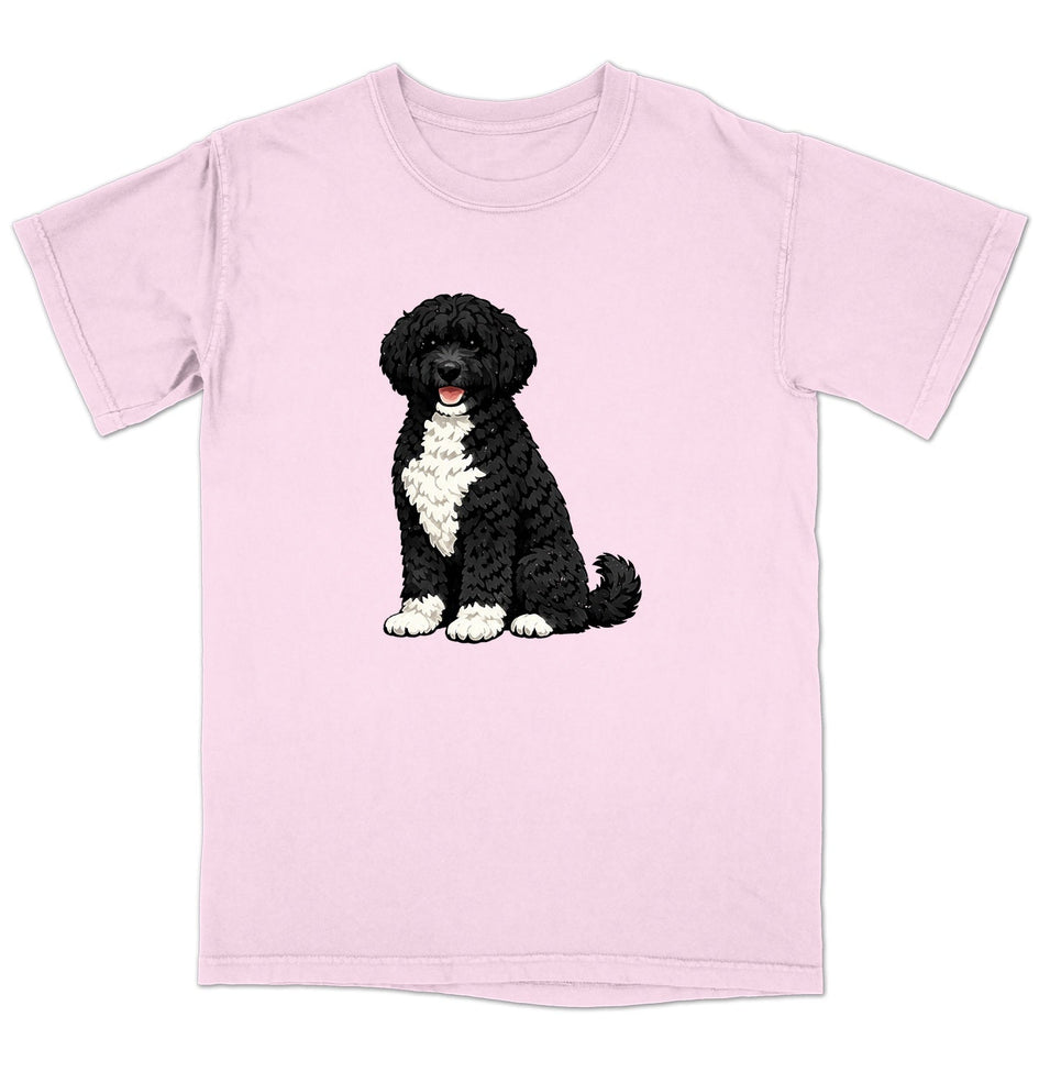 Watercolor Portuguese Water Dog Adult Unisex T-Shirt