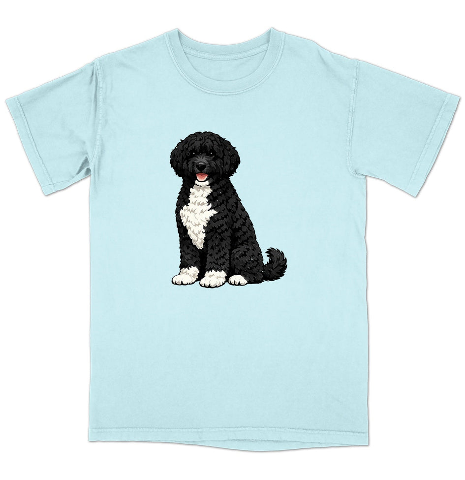 Watercolor Portuguese Water Dog Adult Unisex T-Shirt