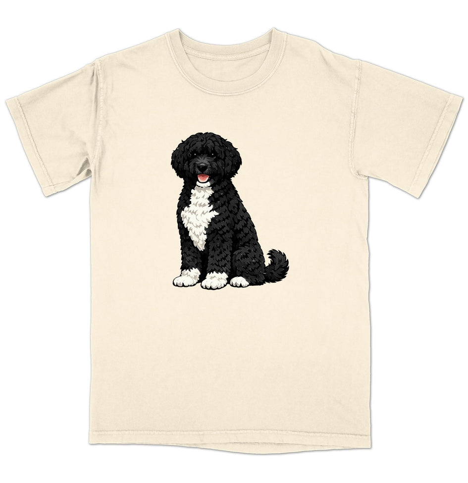 Watercolor Portuguese Water Dog Adult Unisex T-Shirt