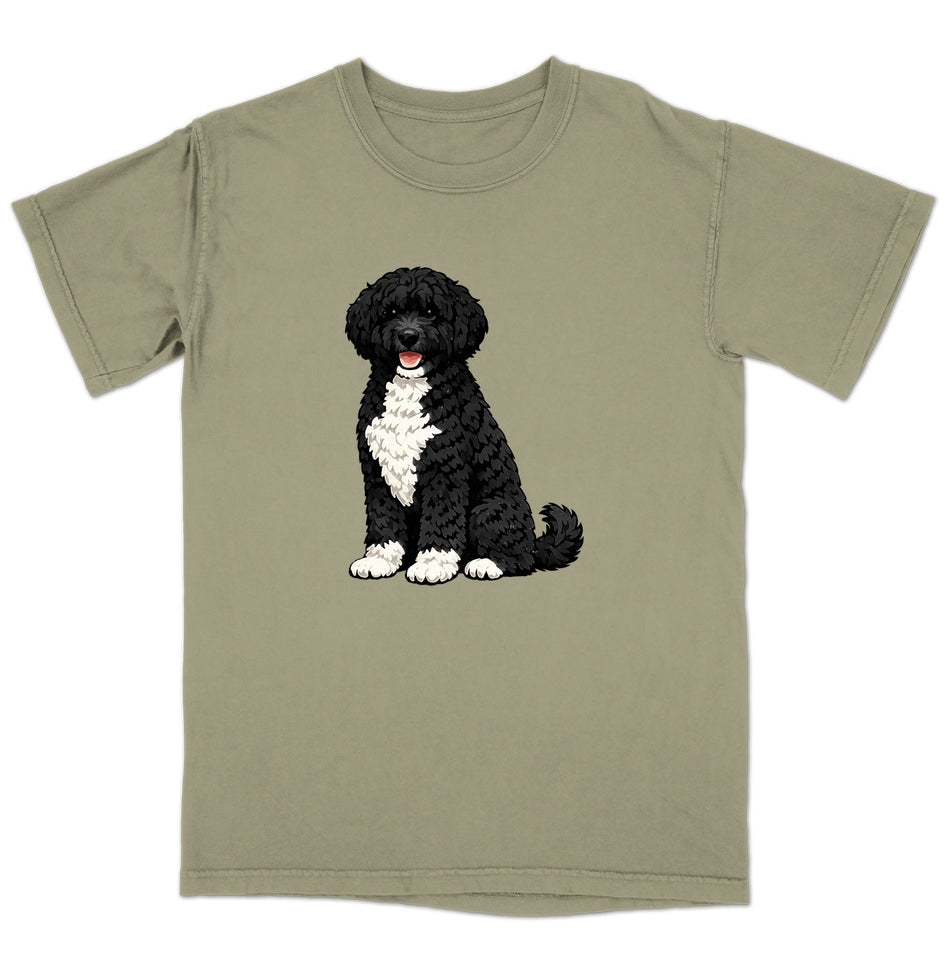 Watercolor Portuguese Water Dog Adult Unisex T-Shirt