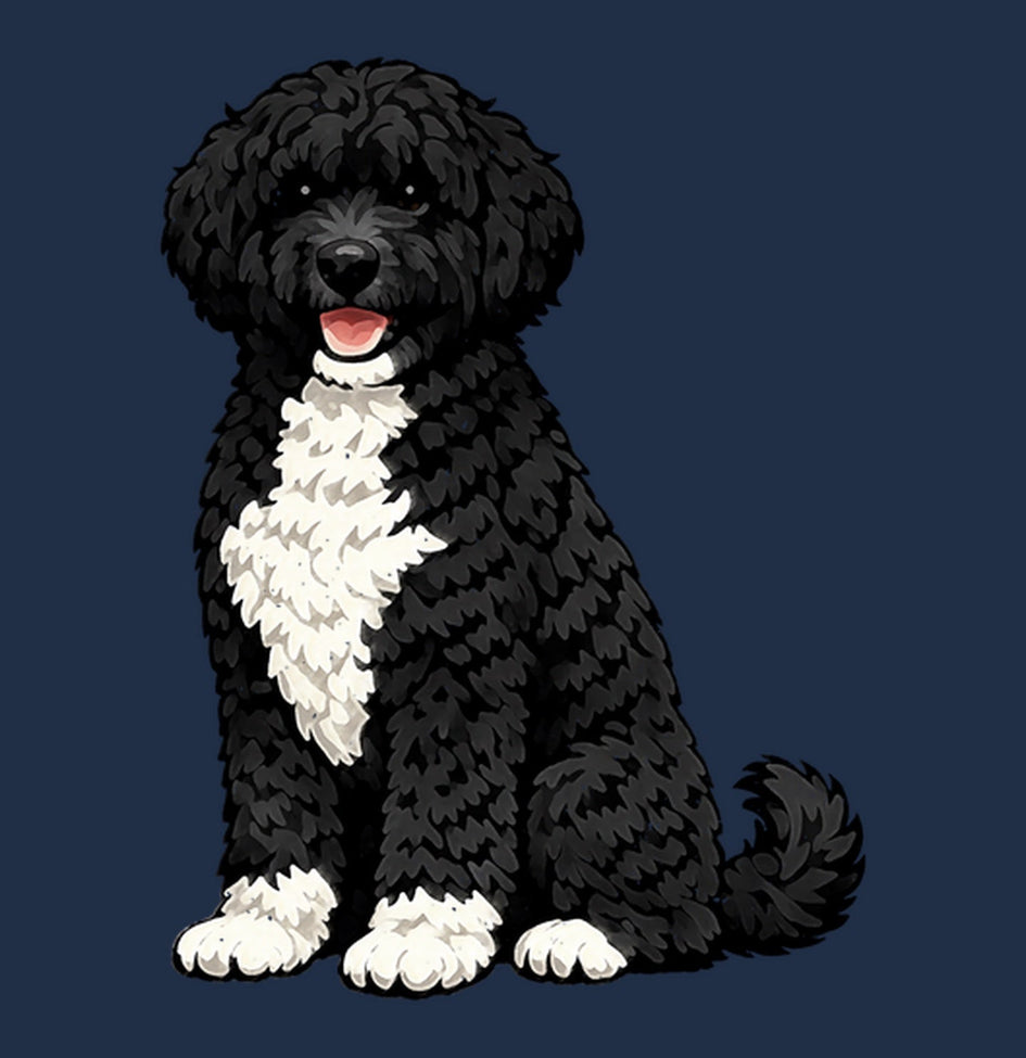 Watercolor Portuguese Water Dog Adult Unisex T-Shirt