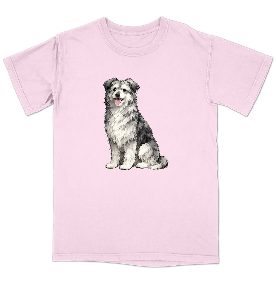 Watercolor Pyrenean Shepherd Adult Unisex T-Shirt