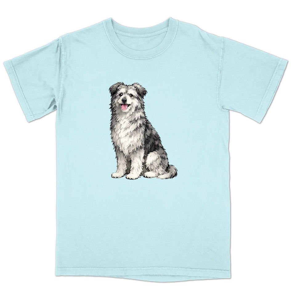 Watercolor Pyrenean Shepherd Adult Unisex T-Shirt