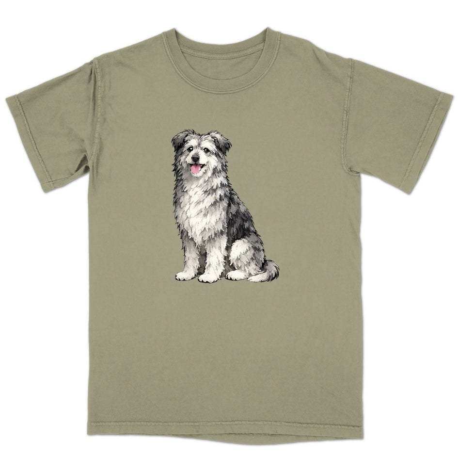 Watercolor Pyrenean Shepherd Adult Unisex T-Shirt