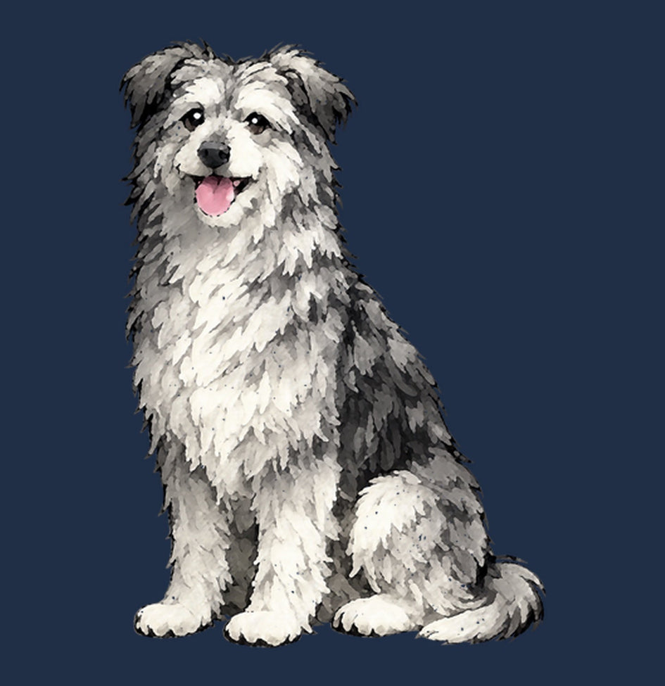 Watercolor Pyrenean Shepherd Adult Unisex T-Shirt