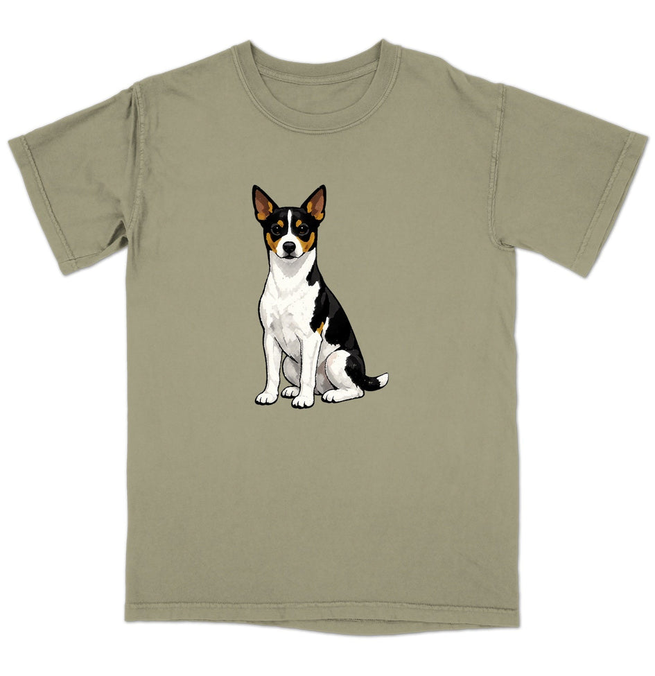 Watercolor Rat Terrier Adult Unisex T-Shirt