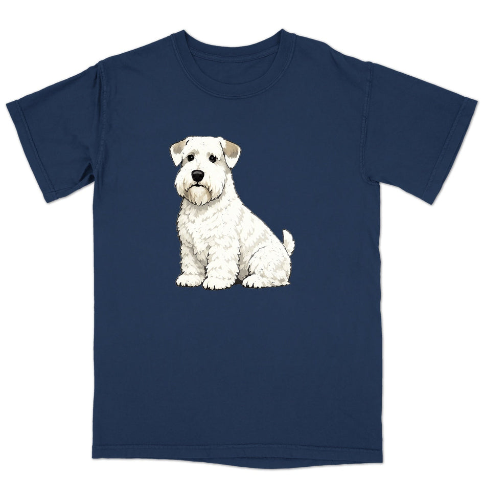 Watercolor Sealyham Terrier Adult Unisex T-Shirt