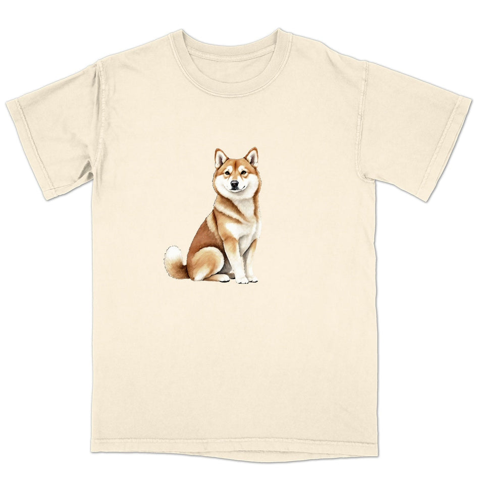 Watercolor Shiba Inu Adult Unisex T-Shirt