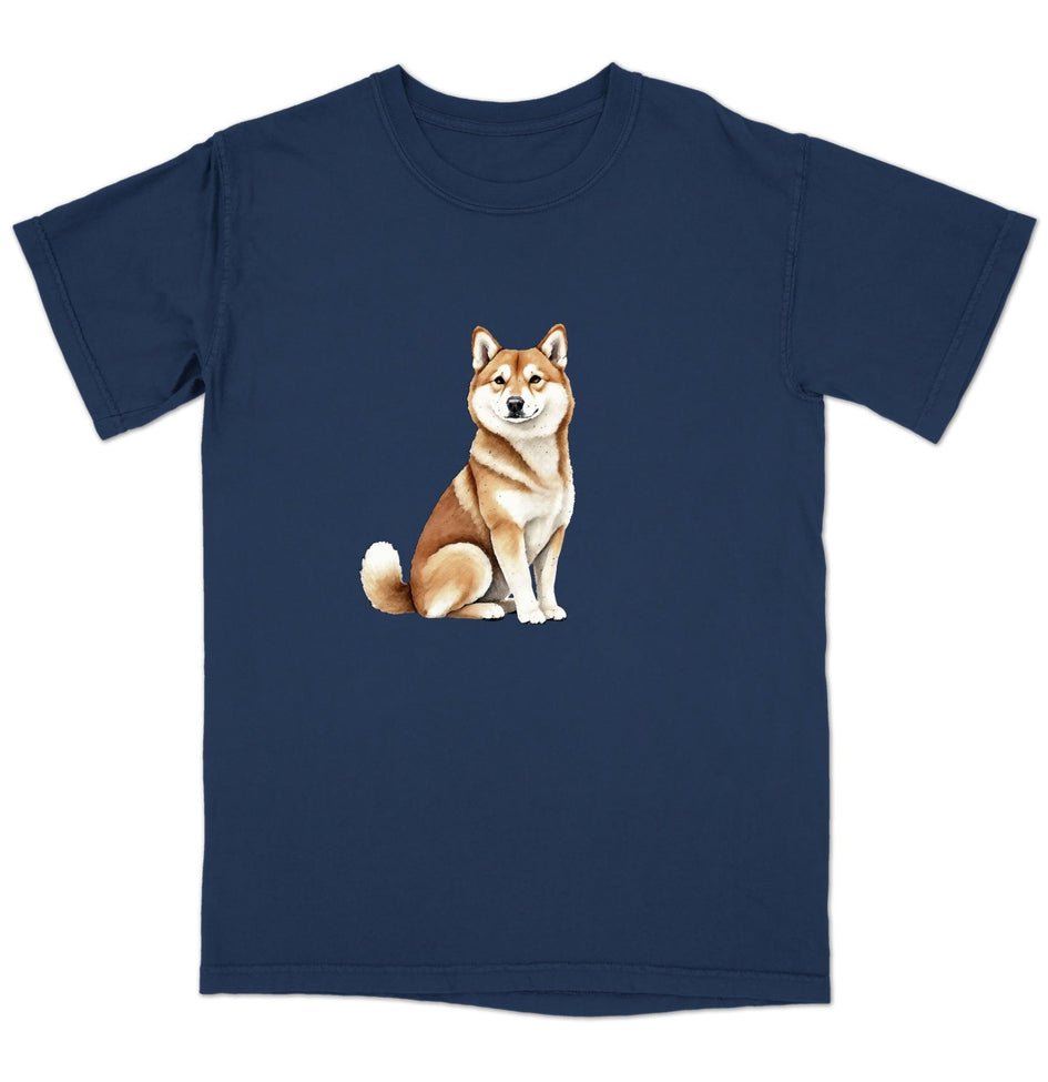 Watercolor Shiba Inu Adult Unisex T-Shirt