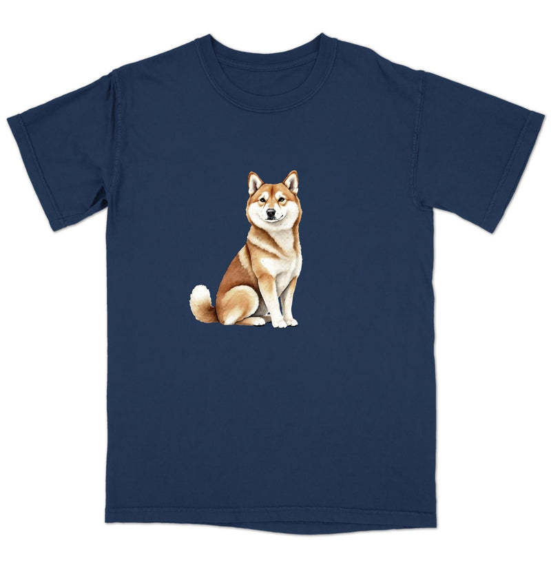 Watercolor Shiba Inu Adult Unisex T-Shirt