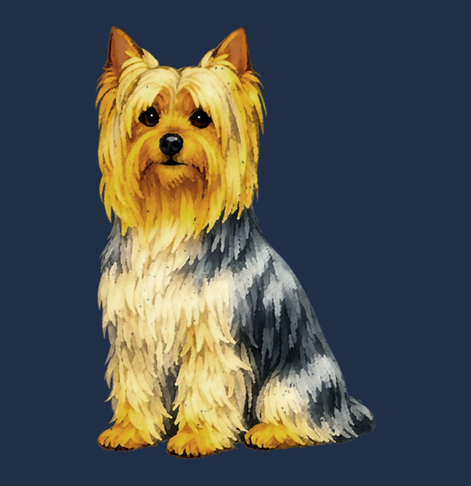 Watercolor Silky Terrier Adult Unisex T-Shirt