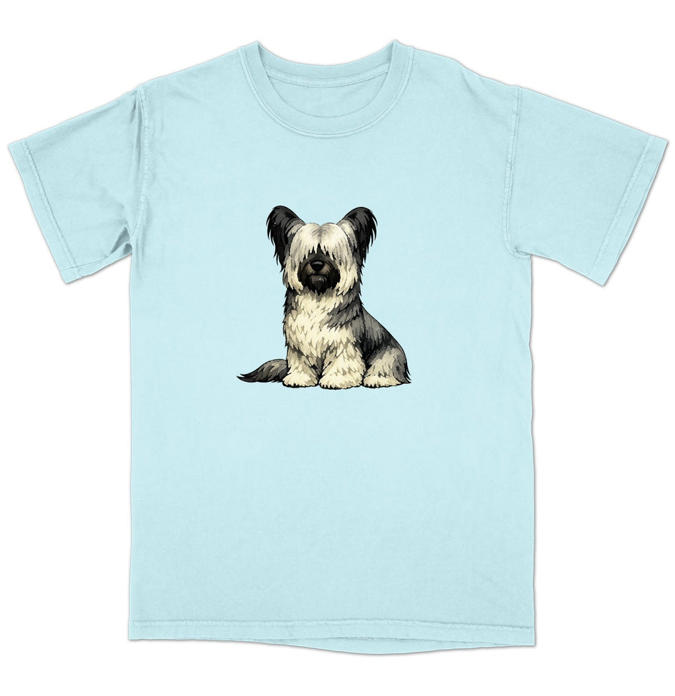 Watercolor Skye Terrier Adult Unisex T-Shirt