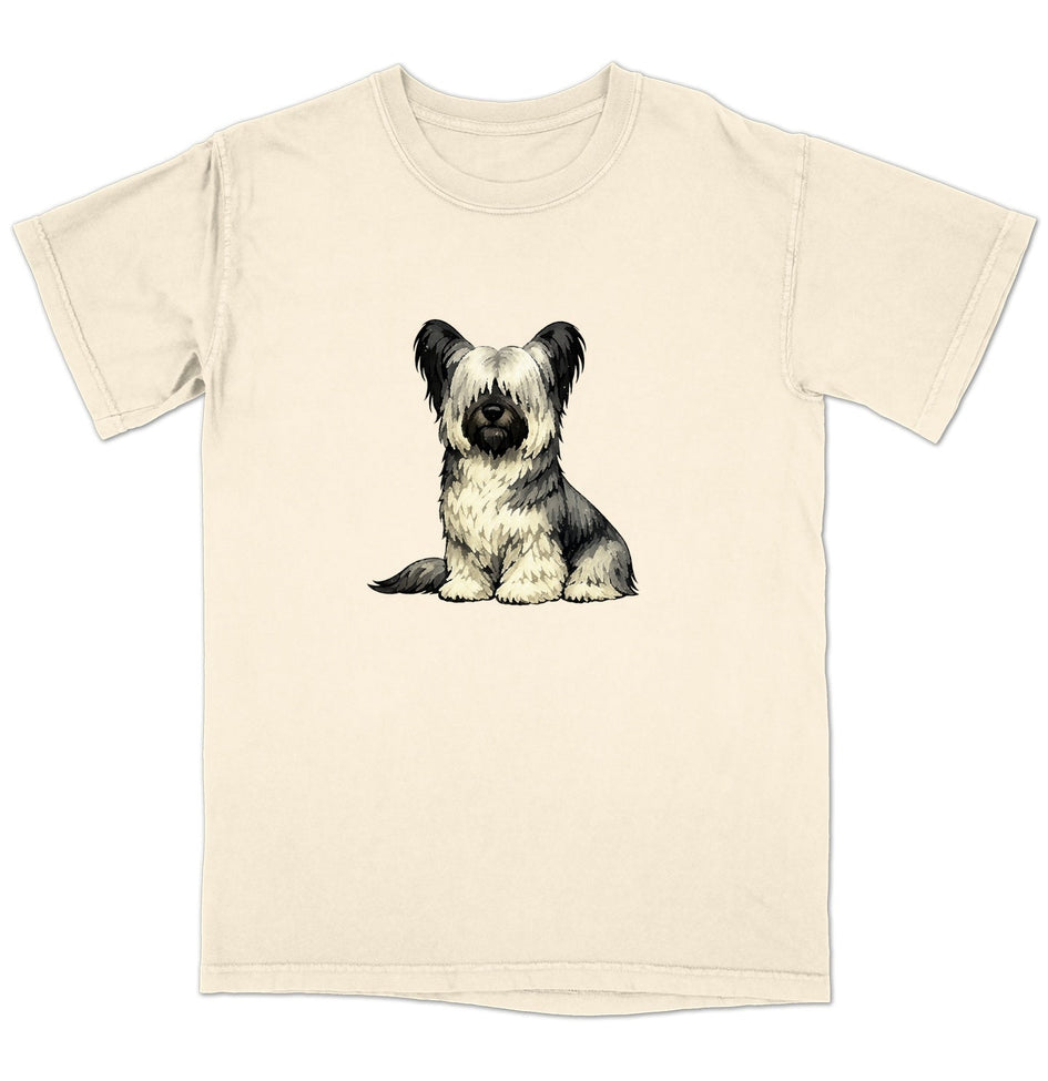 Watercolor Skye Terrier Adult Unisex T-Shirt