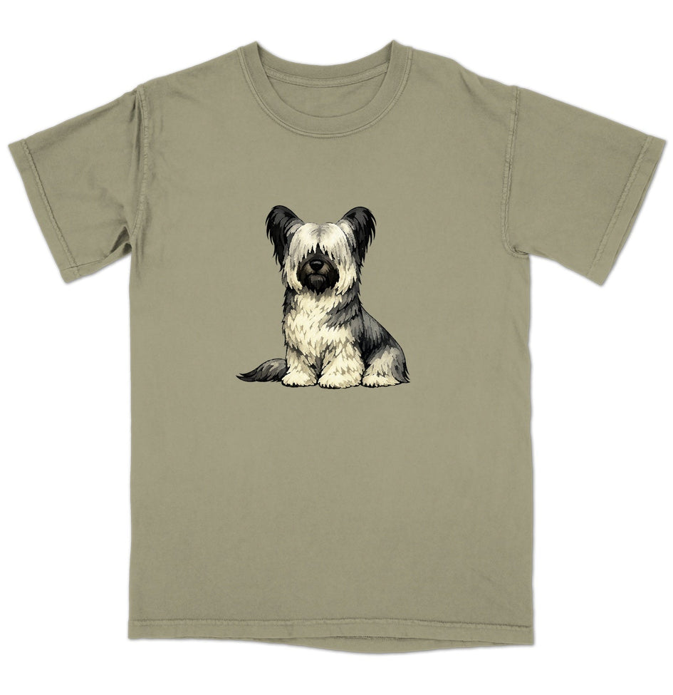 Watercolor Skye Terrier Adult Unisex T-Shirt