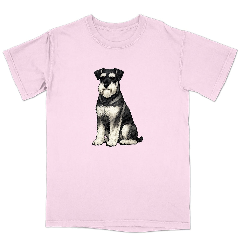 Watercolor Standard Schnauzer Adult Unisex T-Shirt