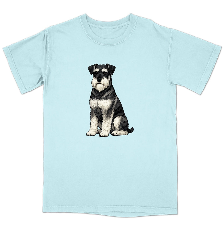 Watercolor Standard Schnauzer Adult Unisex T-Shirt