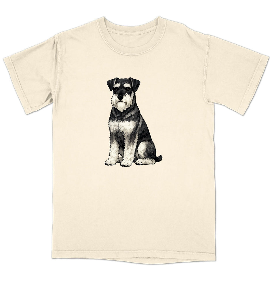 Watercolor Standard Schnauzer Adult Unisex T-Shirt