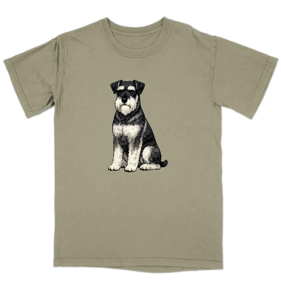 Watercolor Standard Schnauzer Adult Unisex T-Shirt