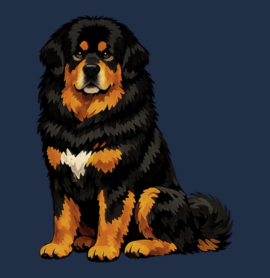 Watercolor Tibetan Mastiff Adult Unisex T-Shirt