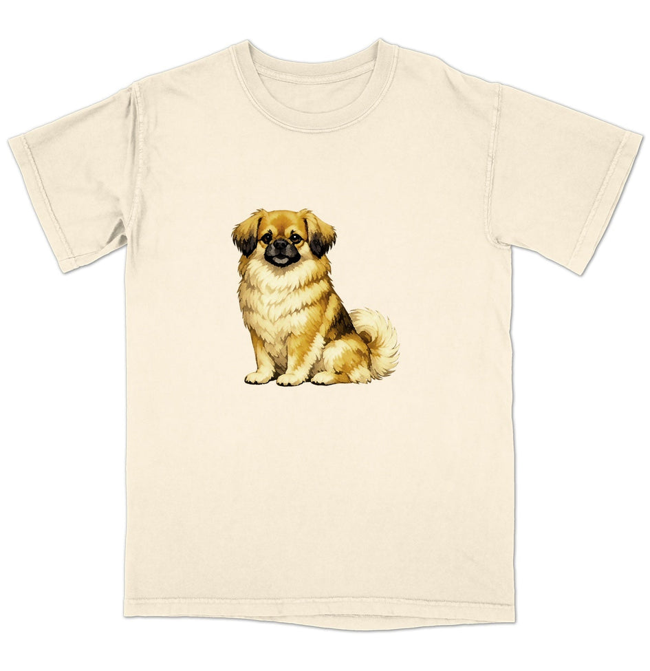 Watercolor Tibetan Spaniel Adult Unisex T-Shirt