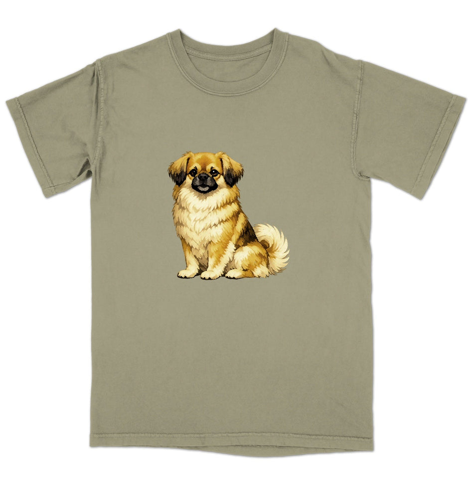 Watercolor Tibetan Spaniel Adult Unisex T-Shirt