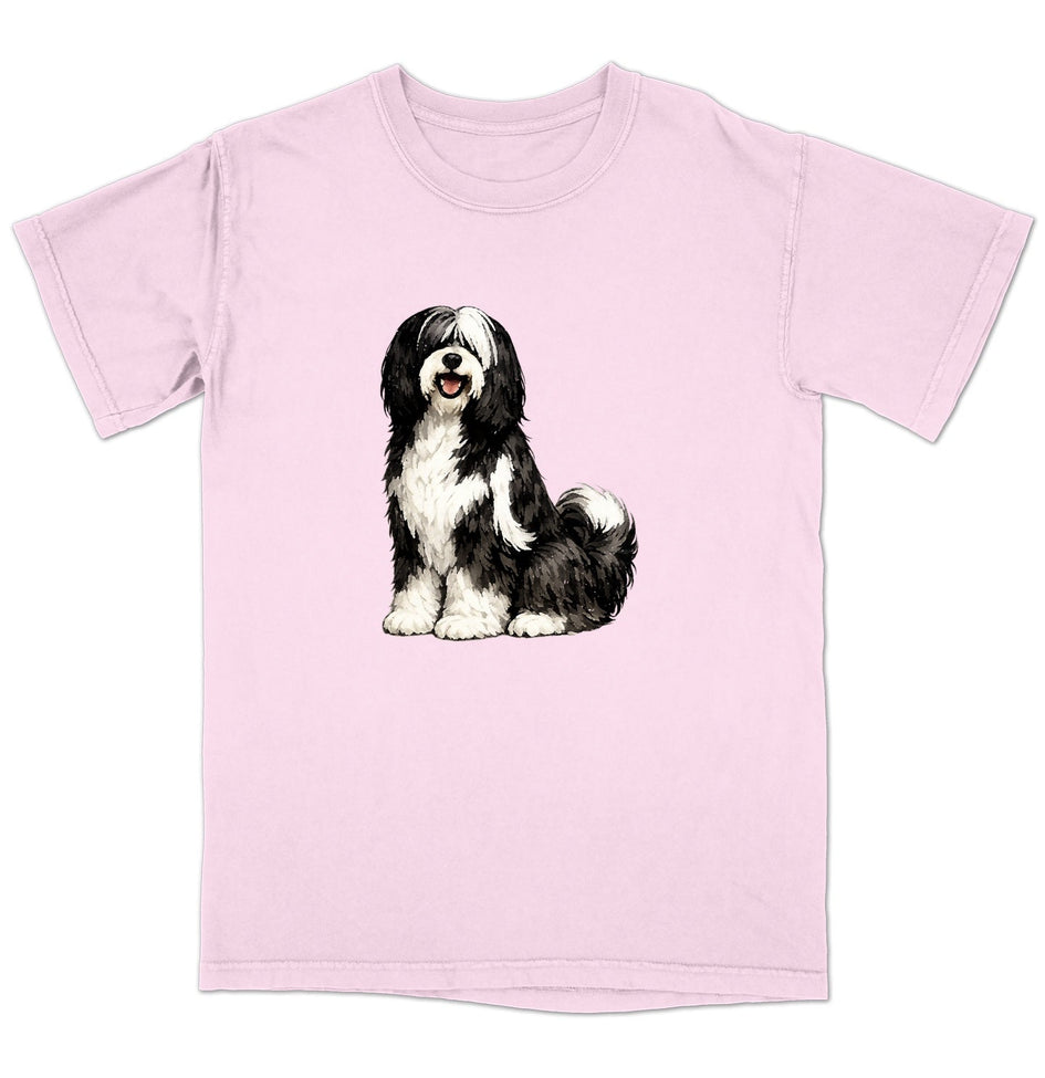 Watercolor Tibetan Terrier Adult Unisex T-Shirt