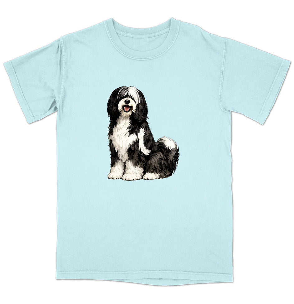 Watercolor Tibetan Terrier Adult Unisex T-Shirt