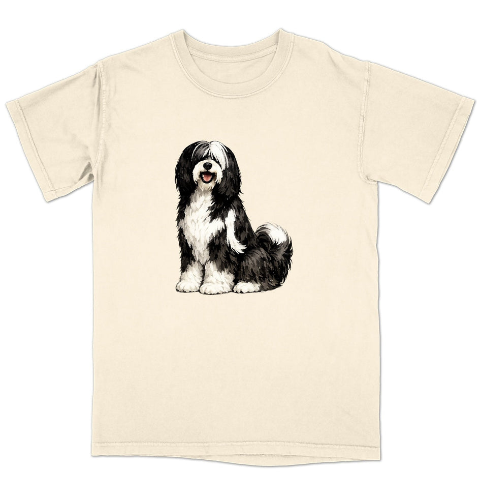 Watercolor Tibetan Terrier Adult Unisex T-Shirt