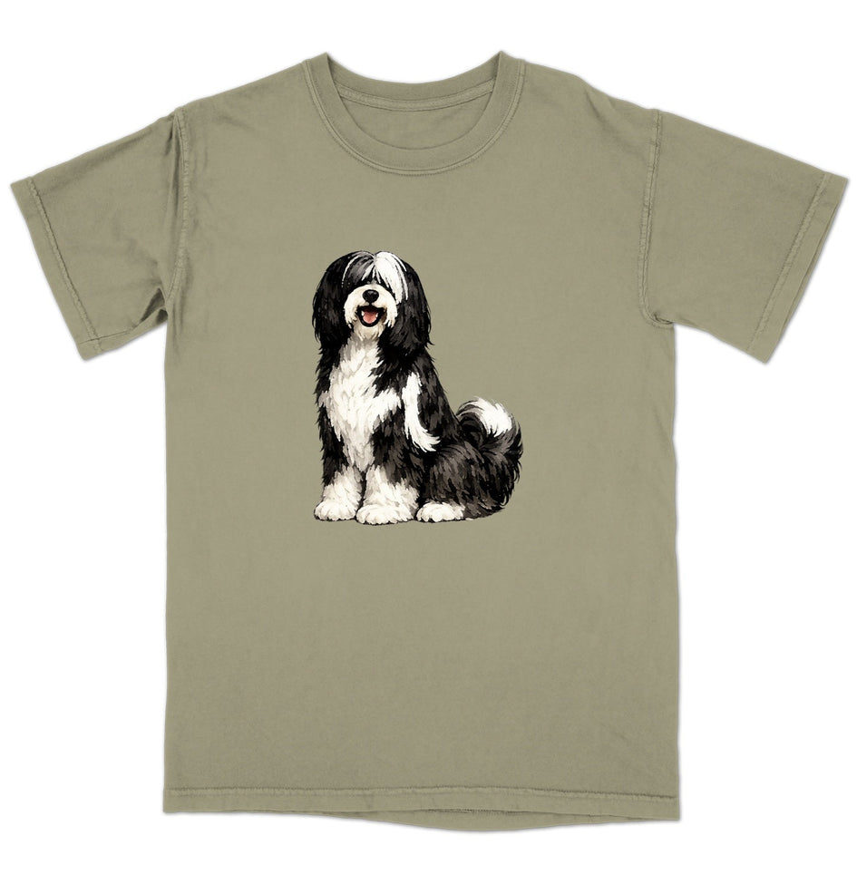 Watercolor Tibetan Terrier Adult Unisex T-Shirt